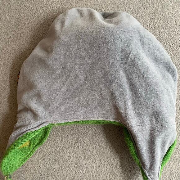 Rising International Boho Lined Knit Pom Beanie Green Multicolor One Size